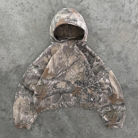 camouflage pullover hoodie/zipper