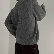 Gray Korean pull over sweater