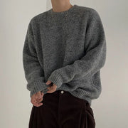 Gray Korean pull over sweater